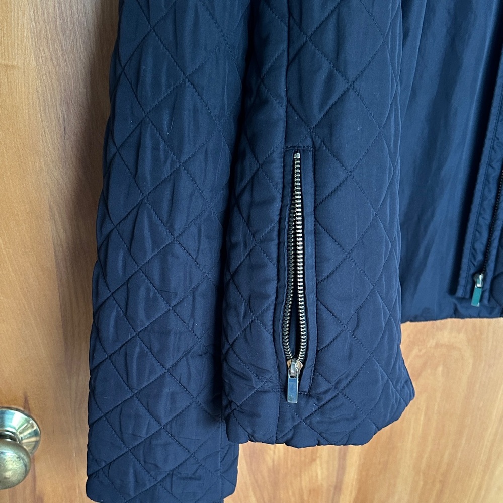 J. Crew Black Quilted Zip-Front Puffer Jacket - Picture 4 of 4